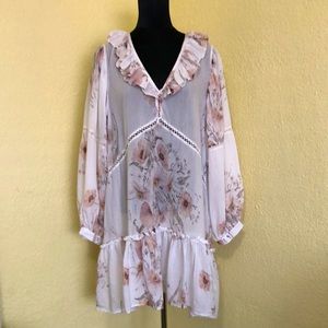 H&M Floral Tunic/Dress sz 12